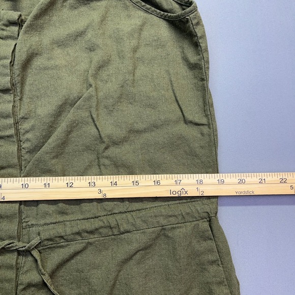 Urban Outfitters Olive Green Jumpsuit Drawstring Waist Casual Comfy‎ L Grunge - Picture 4 of 10